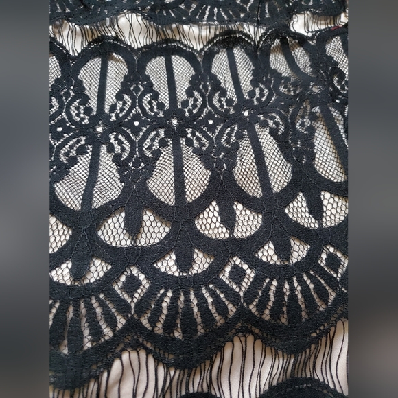 ELIZA J Black & Nude Lace Dress.  SZ. 8.  Stunning. Lined - Picture 7 of 14